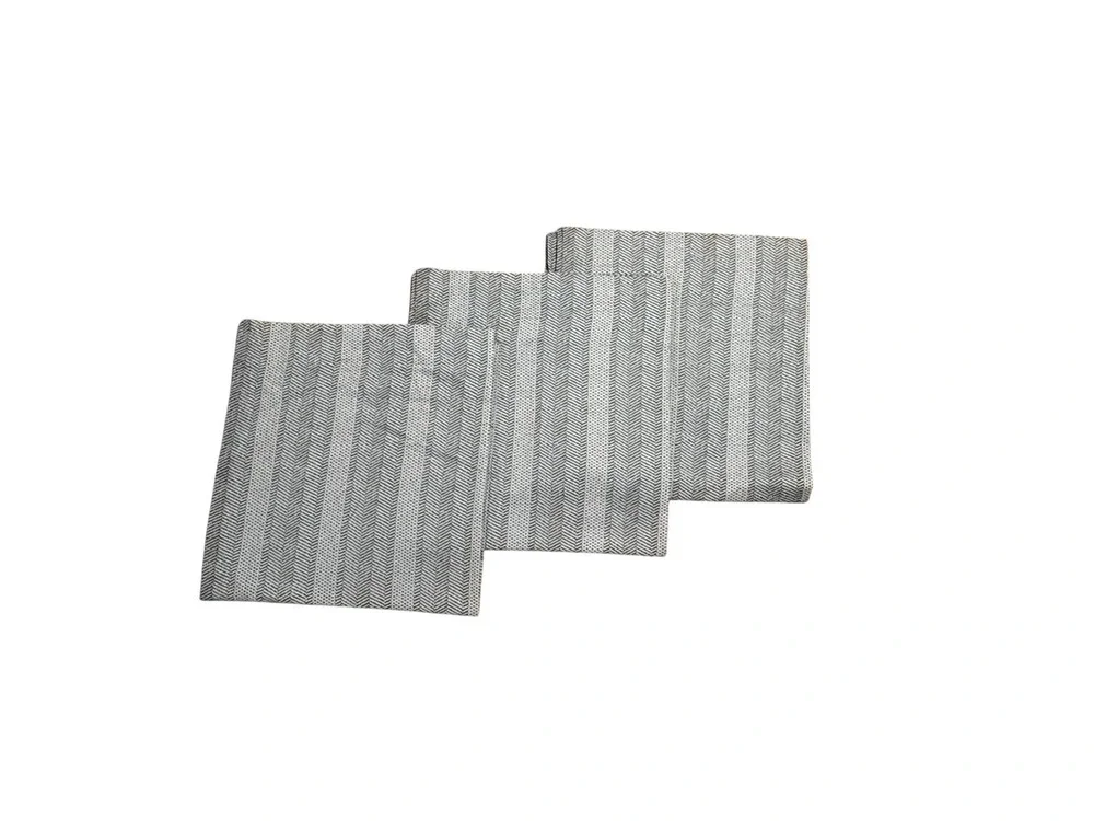 Set 3 Vintage JC Penney Curtains Panels Drapes Neutral Herringbone Print Lined